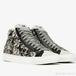 P448 Calf Hair High Top Sneaker Cow Softy SZ 38
